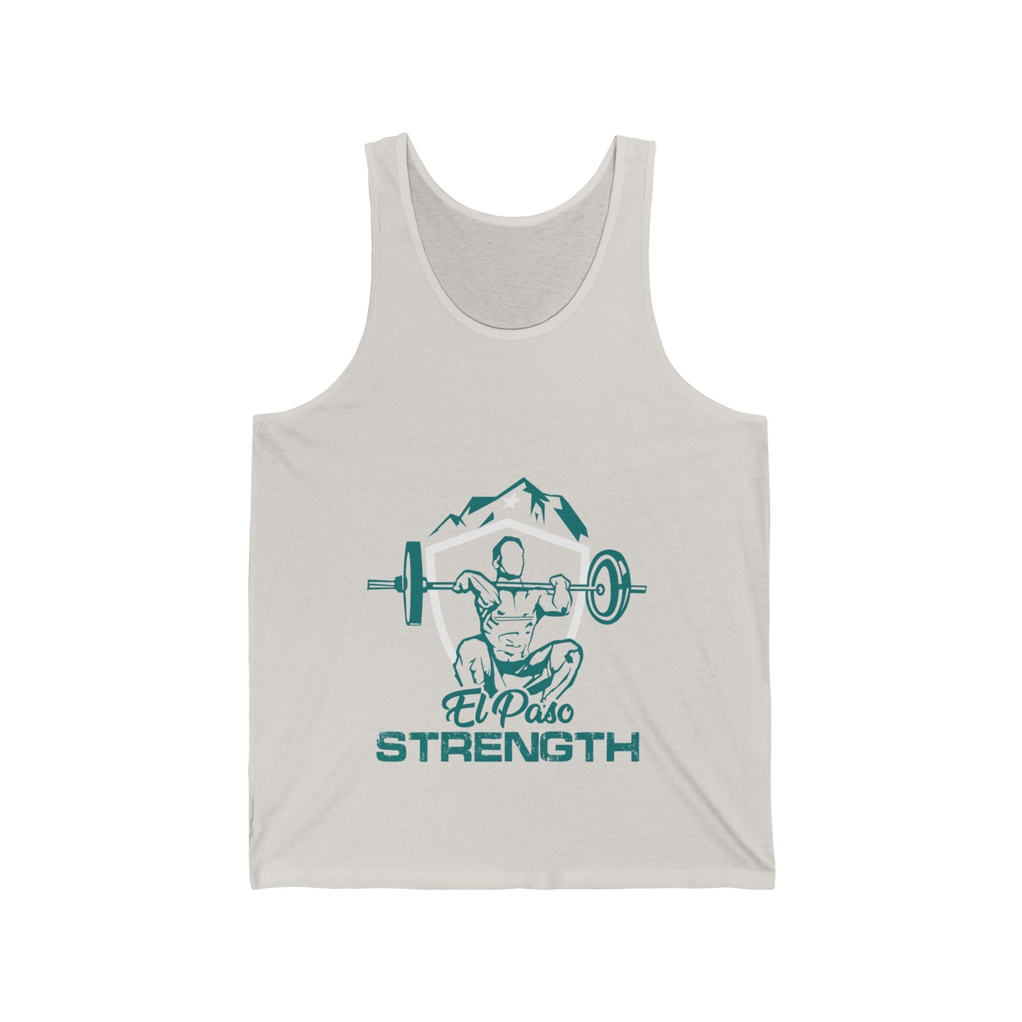 Green El Paso Strength White Shield White Star Unisex Jersey Tank