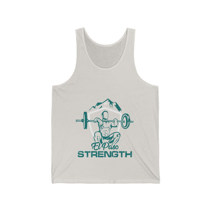 Green El Paso Strength White Shield White Star Unisex Jersey Tank