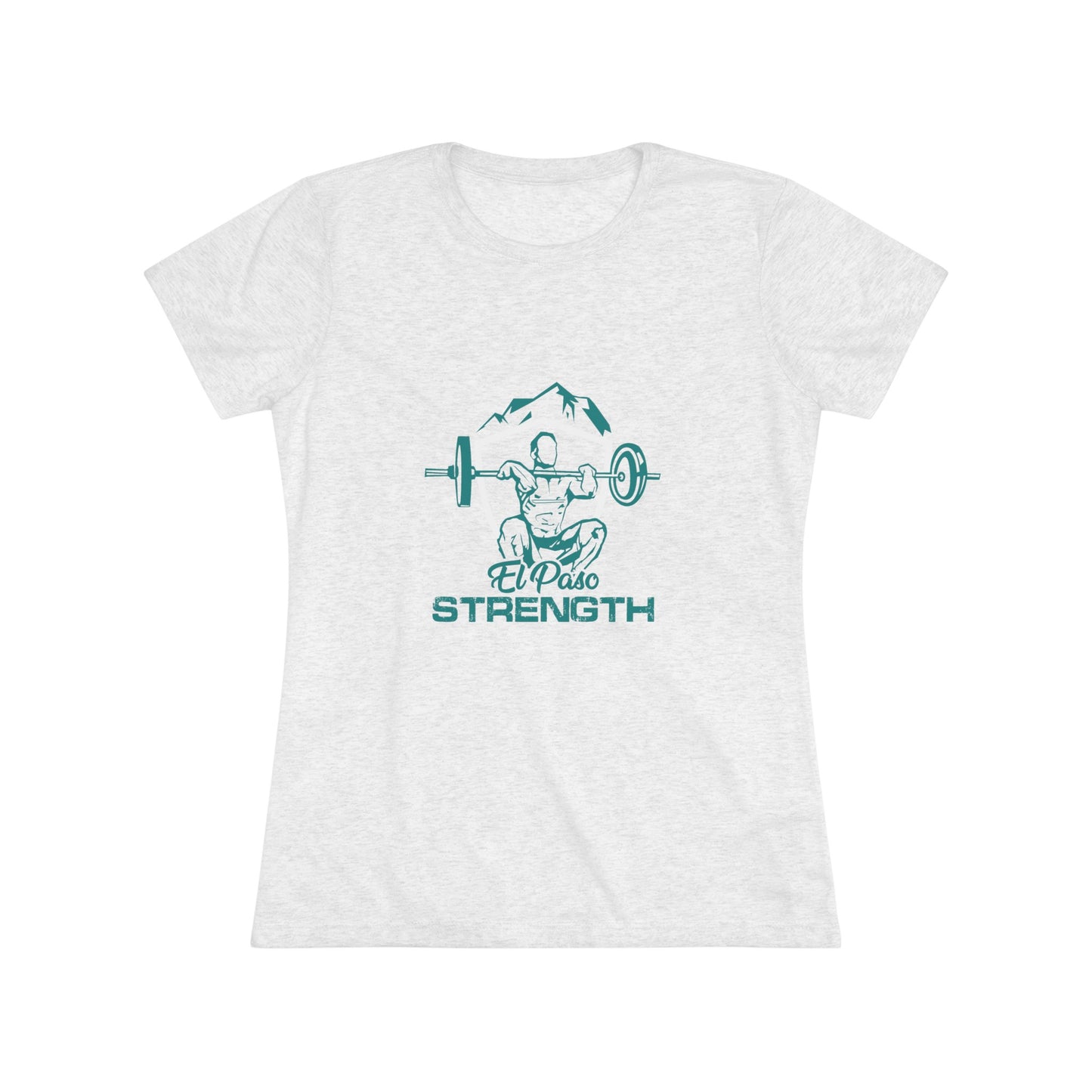 Green El Paso Strength White Shield White Star Women's Triblend Tee