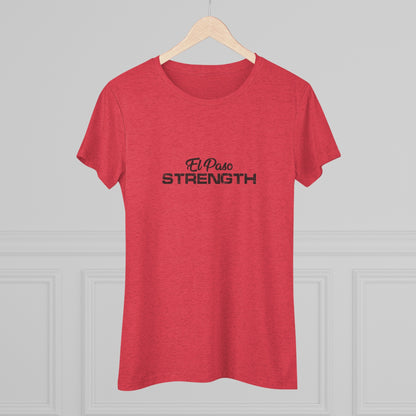 El Paso Strength all Black Women's Triblend Tee