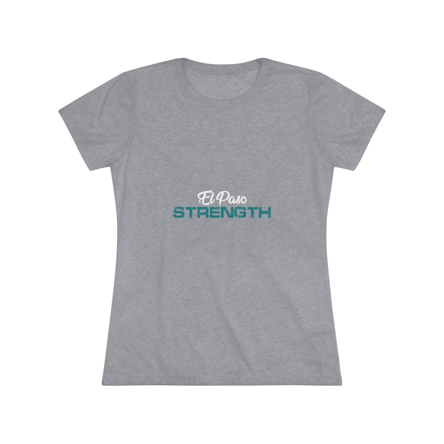 White El Paso Green Strength Women's Triblend Tee