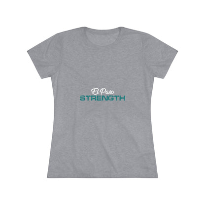 White El Paso Green Strength Women's Triblend Tee