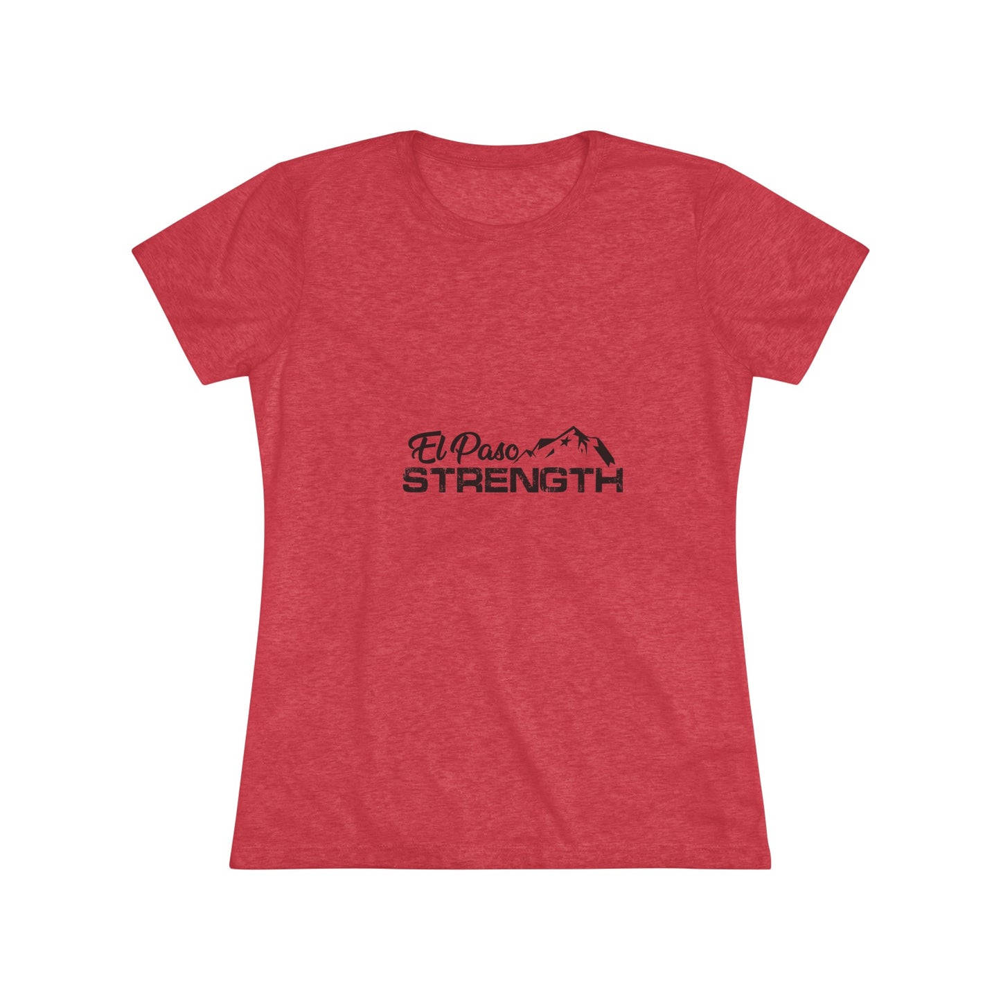 El Paso Strength mountain all Black Women's Triblend Tee