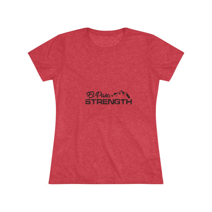 El Paso Strength mountain all Black Women's Triblend Tee