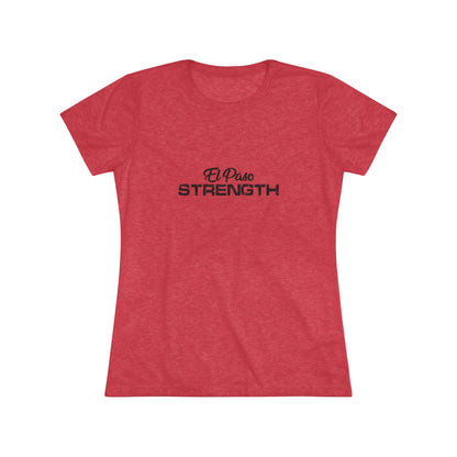 El Paso Strength all Black Women's Triblend Tee