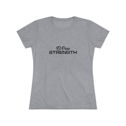 El Paso Strength all Black Women's Triblend Tee