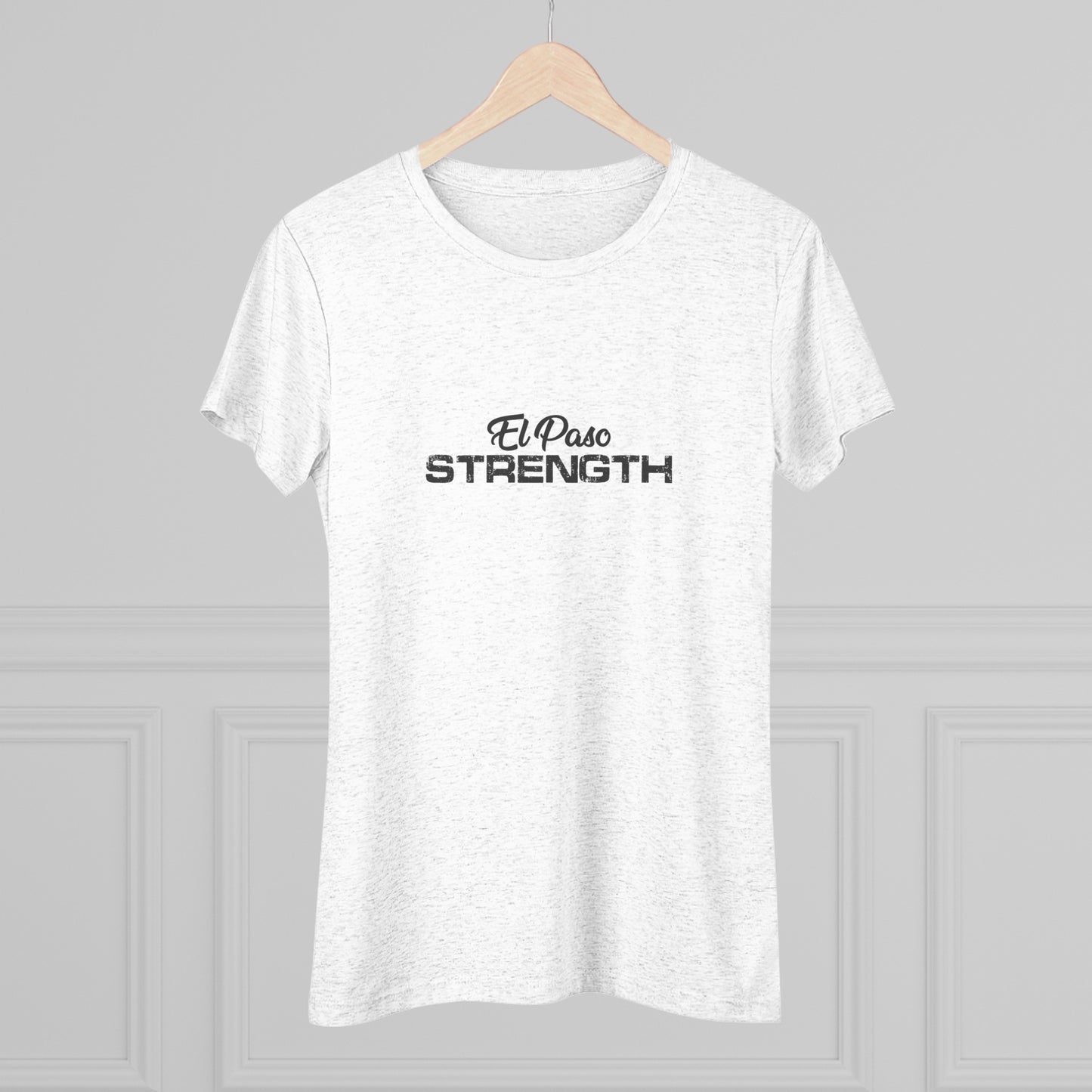 El Paso Strength all Black Women's Triblend Tee