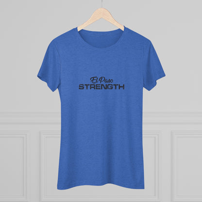 El Paso Strength all Black Women's Triblend Tee