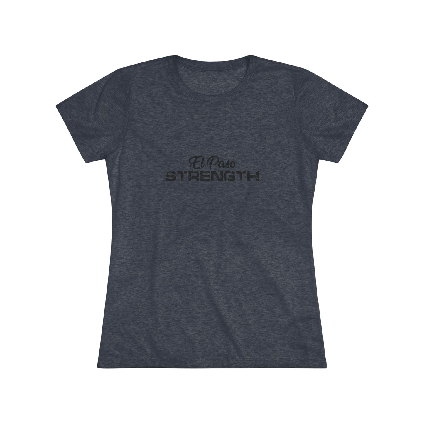 El Paso Strength all Black Women's Triblend Tee