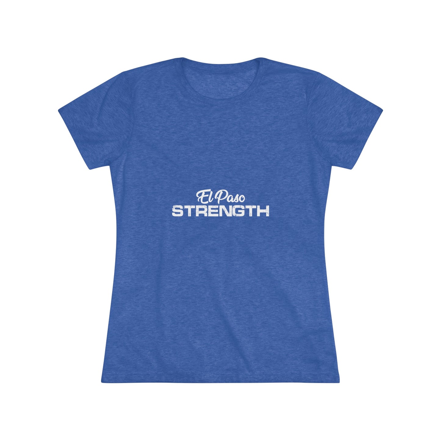 El Paso Strength All White Women's Triblend Tee