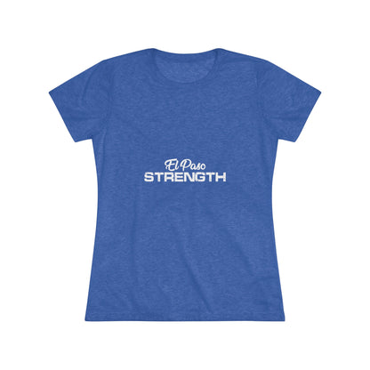 El Paso Strength All White Women's Triblend Tee